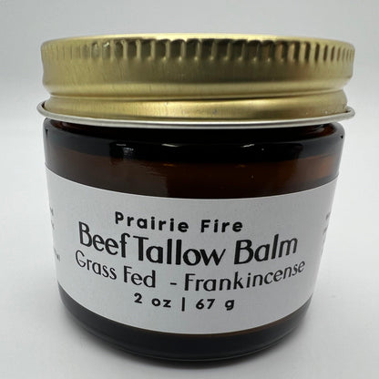 Grass Fed Beef Tallow Balm - 2 oz - Grown and Made in USA - Organic Grass Fed and Finished Tallow - Moisturizing Skin Care