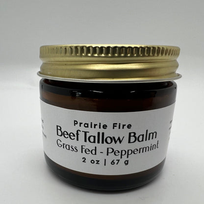 Grass Fed Beef Tallow Balm - 2 oz - Grown and Made in USA - Organic Grass Fed and Finished Tallow - Moisturizing Skin Care