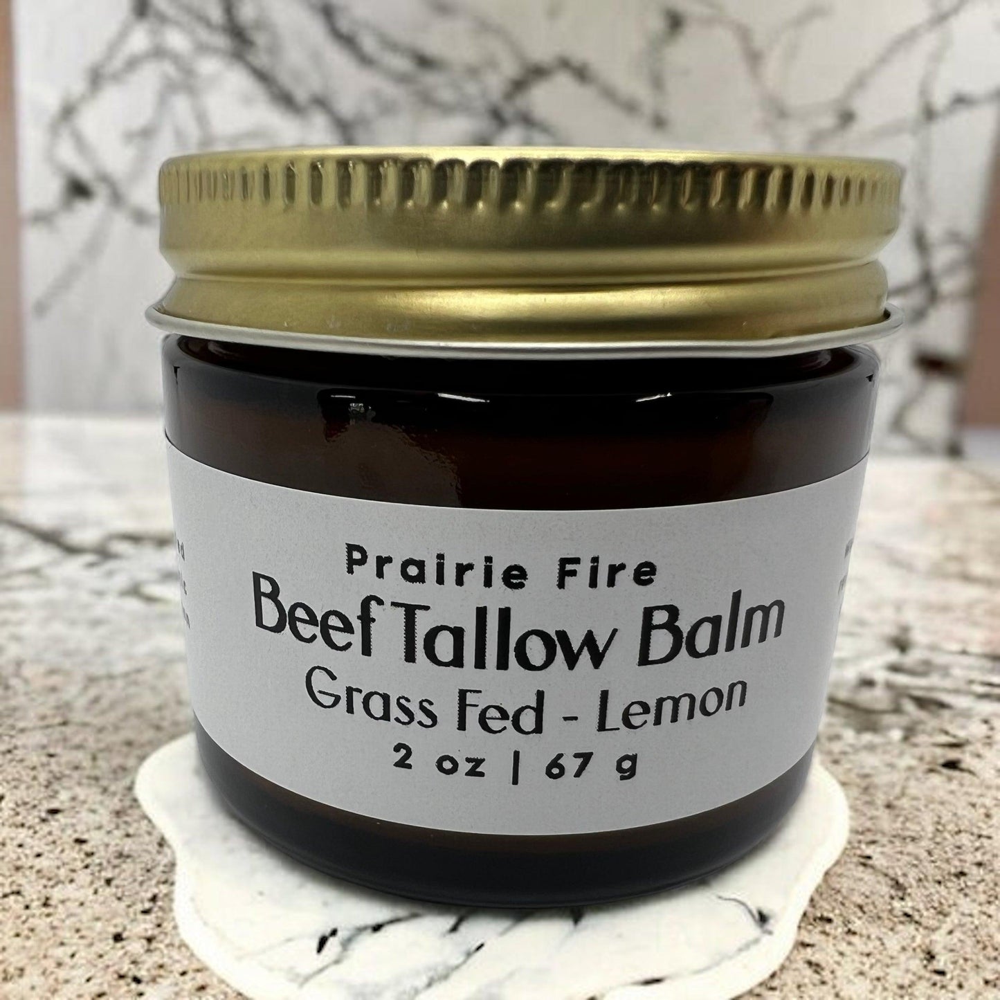 Grass Fed Beef Tallow Balm - 2 oz - Grown and Made in USA - Organic Grass Fed and Finished Tallow - Moisturizing Skin Care