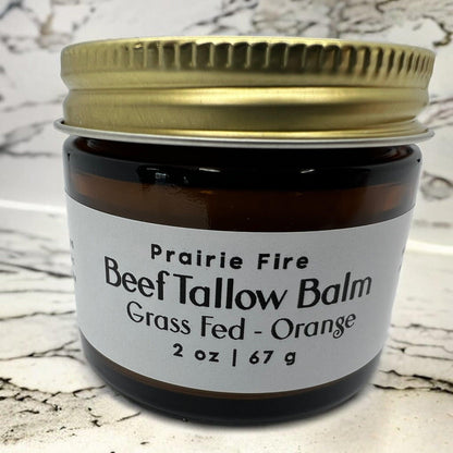 Grass Fed Beef Tallow Balm - 2 oz - Grown and Made in USA - Organic Grass Fed and Finished Tallow - Moisturizing Skin Care