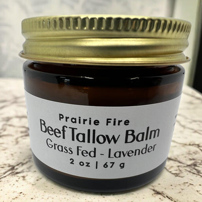 Grass Fed Beef Tallow Balm - 2 oz - Grown and Made in USA - Organic Grass Fed and Finished Tallow - Moisturizing Skin Care
