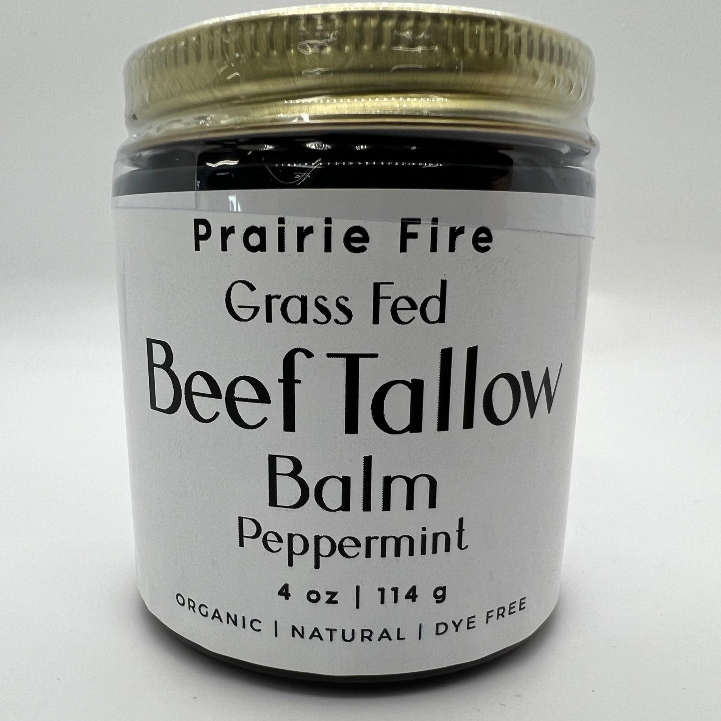 Grass Fed Beef Tallow Balm - 4 oz - Made in USA - Organic Grass Fed and Finished Tallow - Moisturizing Skin Care