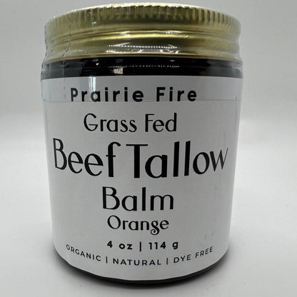 Grass Fed Beef Tallow Balm - 4 oz - Made in USA - Organic Grass Fed and Finished Tallow - Moisturizing Skin Care