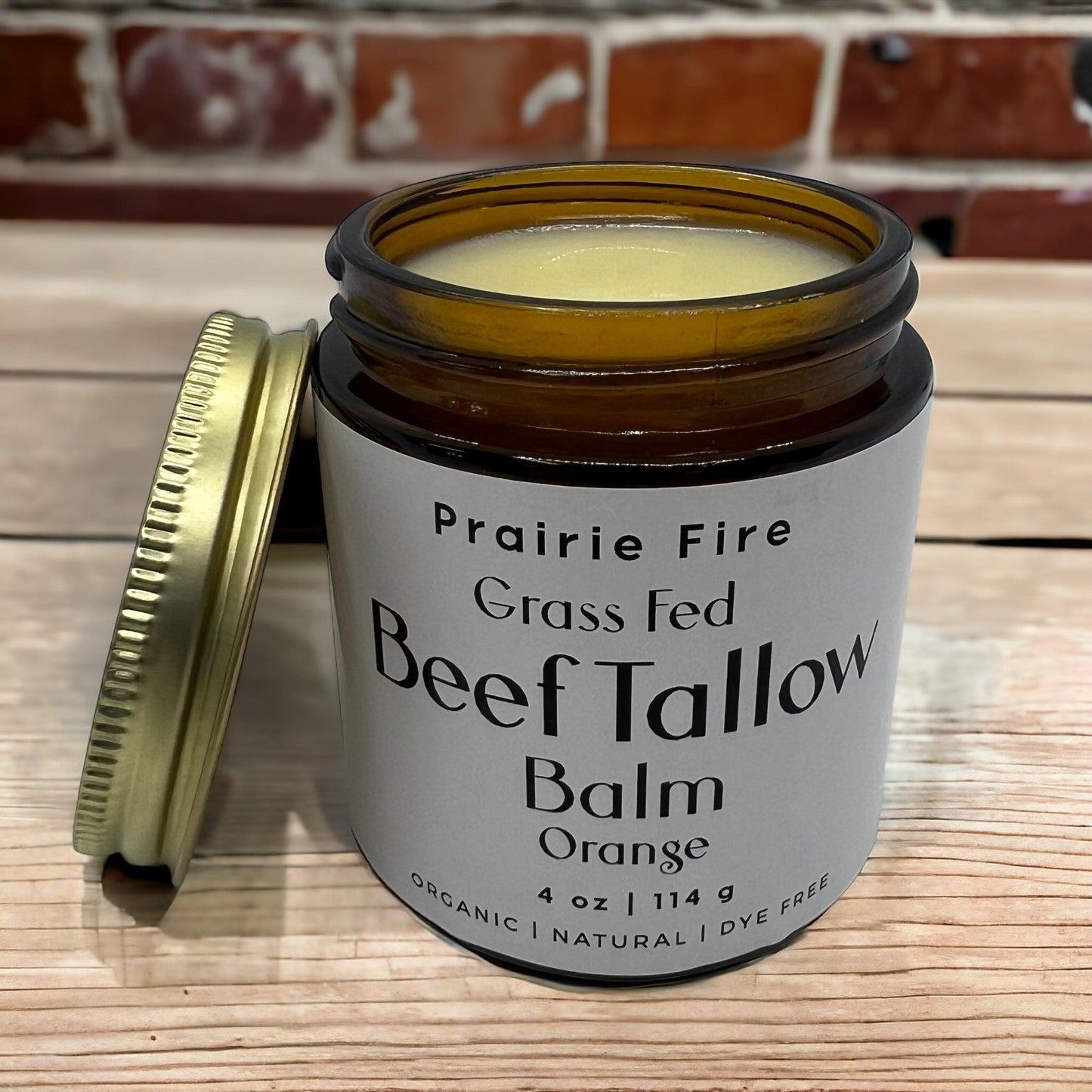 Grass Fed Beef Tallow Balm - 4 oz - Made in USA - Organic Grass Fed and Finished Tallow - Moisturizing Skin Care