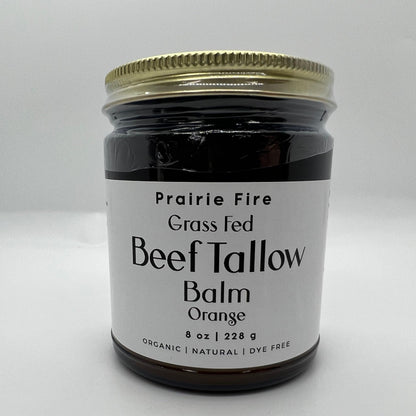 Grass Fed Beef Tallow Balm - 8 oz - Made in USA - Organic Grass Fed and Finished - Moisturizing Skin Care