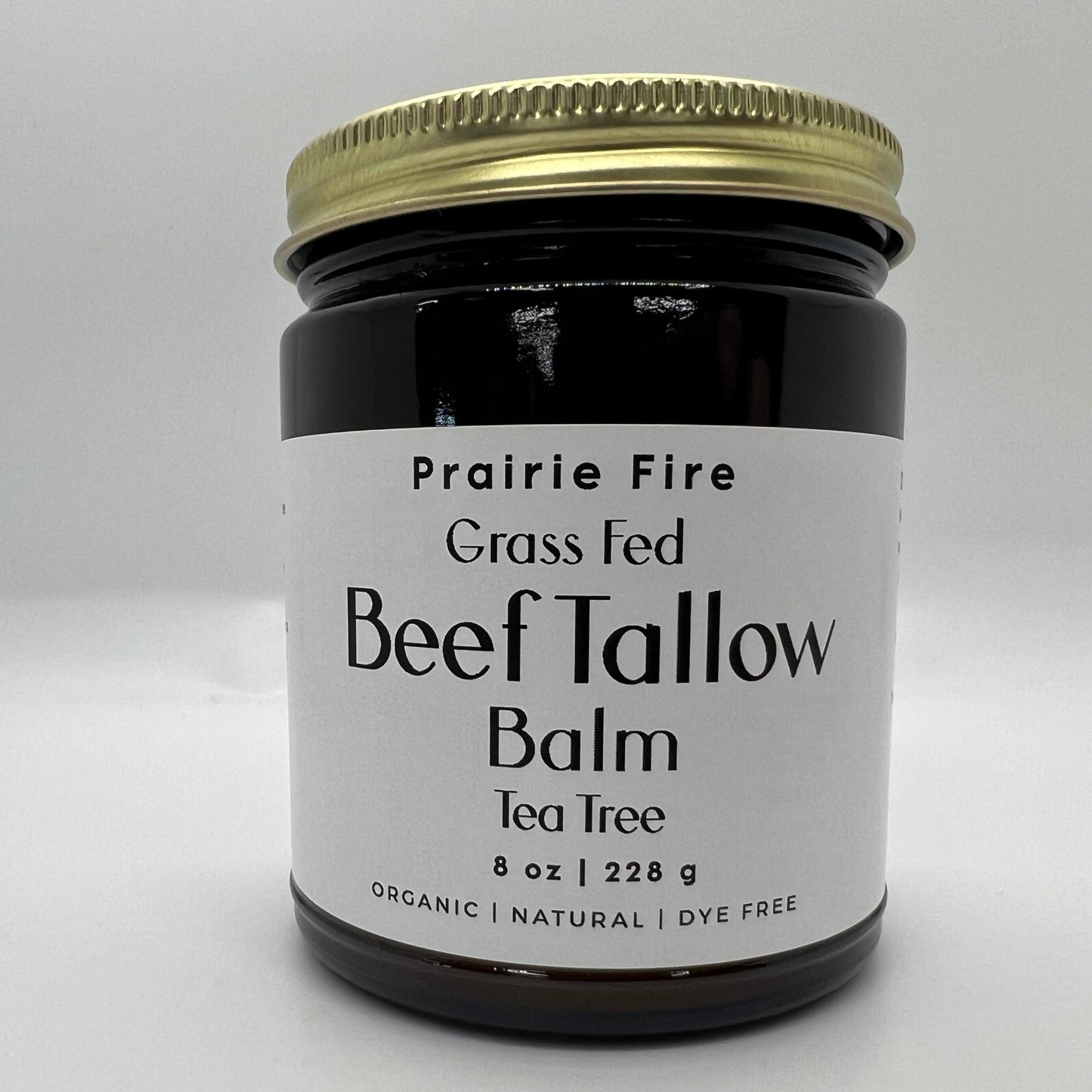 Grass Fed Beef Tallow Balm - 8 oz - Made in USA - Organic Grass Fed and Finished - Moisturizing Skin Care