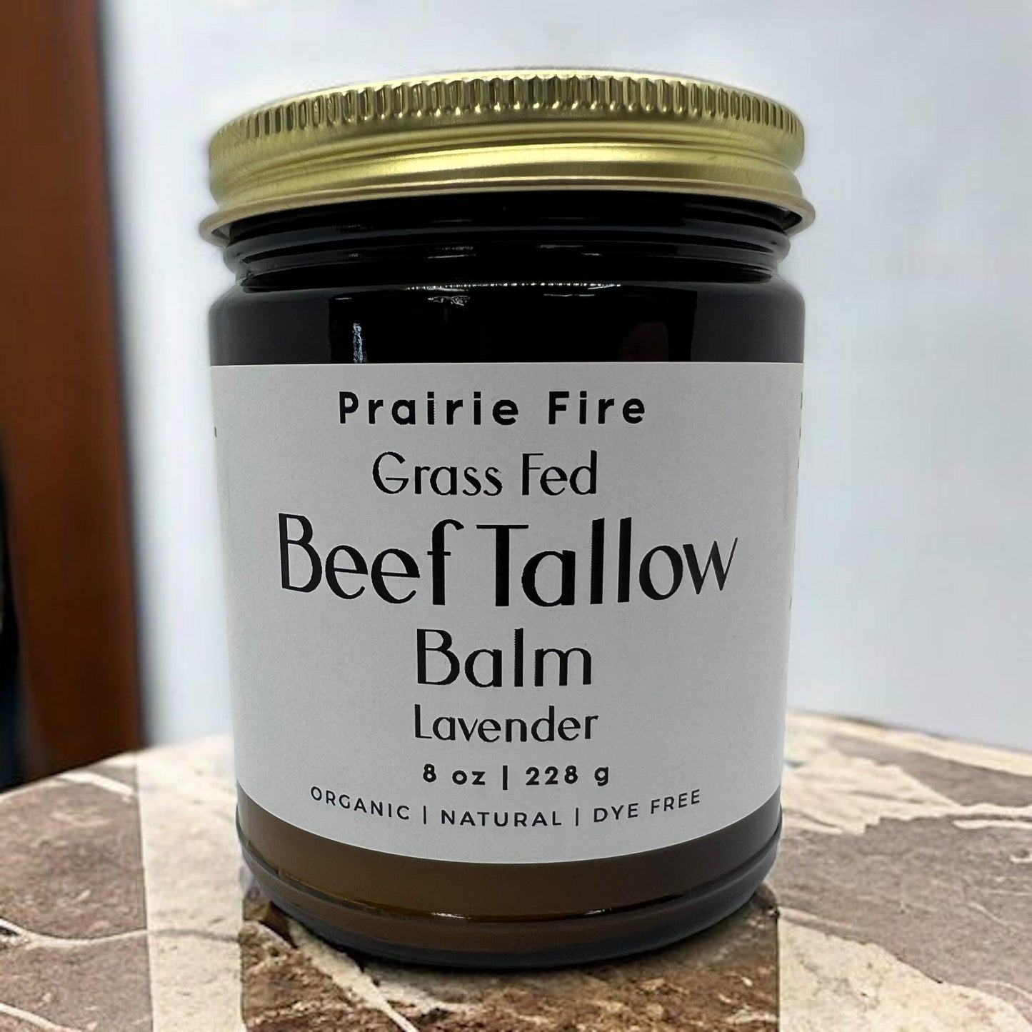 Grass Fed Beef Tallow Balm - 8 oz - Made in USA - Organic Grass Fed and Finished - Moisturizing Skin Care