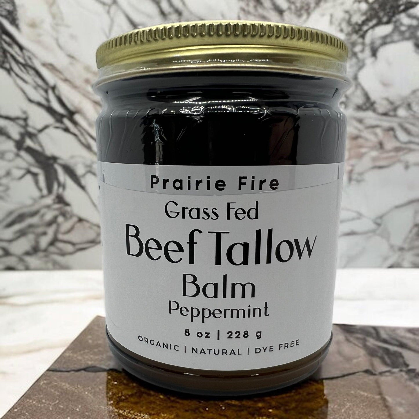 Grass Fed Beef Tallow Balm - 8 oz - Made in USA - Organic Grass Fed and Finished - Moisturizing Skin Care