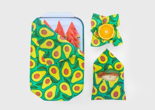 Beeswax Food Wrap - Avocado Print - Homeland Harvest