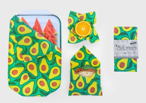 Beeswax Food Wrap - Avocado Print - Homeland Harvest