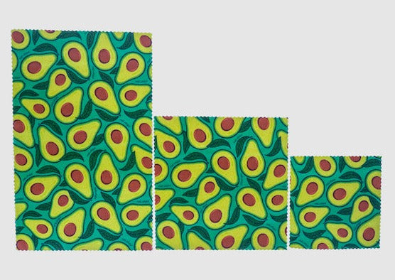 Beeswax Food Wrap - Avocado Print - Homeland Harvest