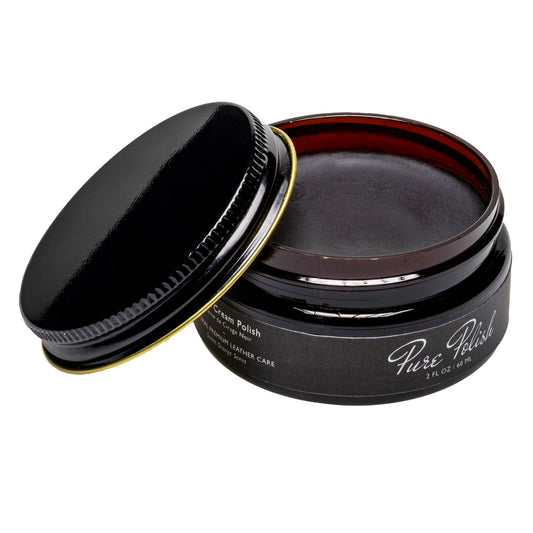 Black Leather Cream Polish - Homeland Harvest