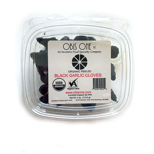 Black Garlic Cloves - Organic and Peeled - Homeland Harvest