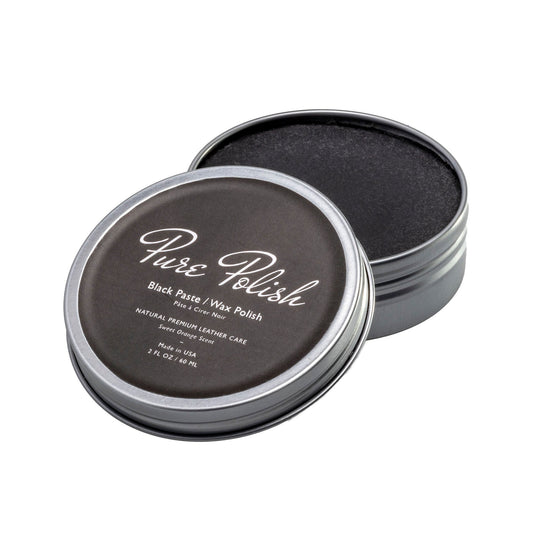 Black Shoe Polish Paste / Wax - Homeland Harvest
