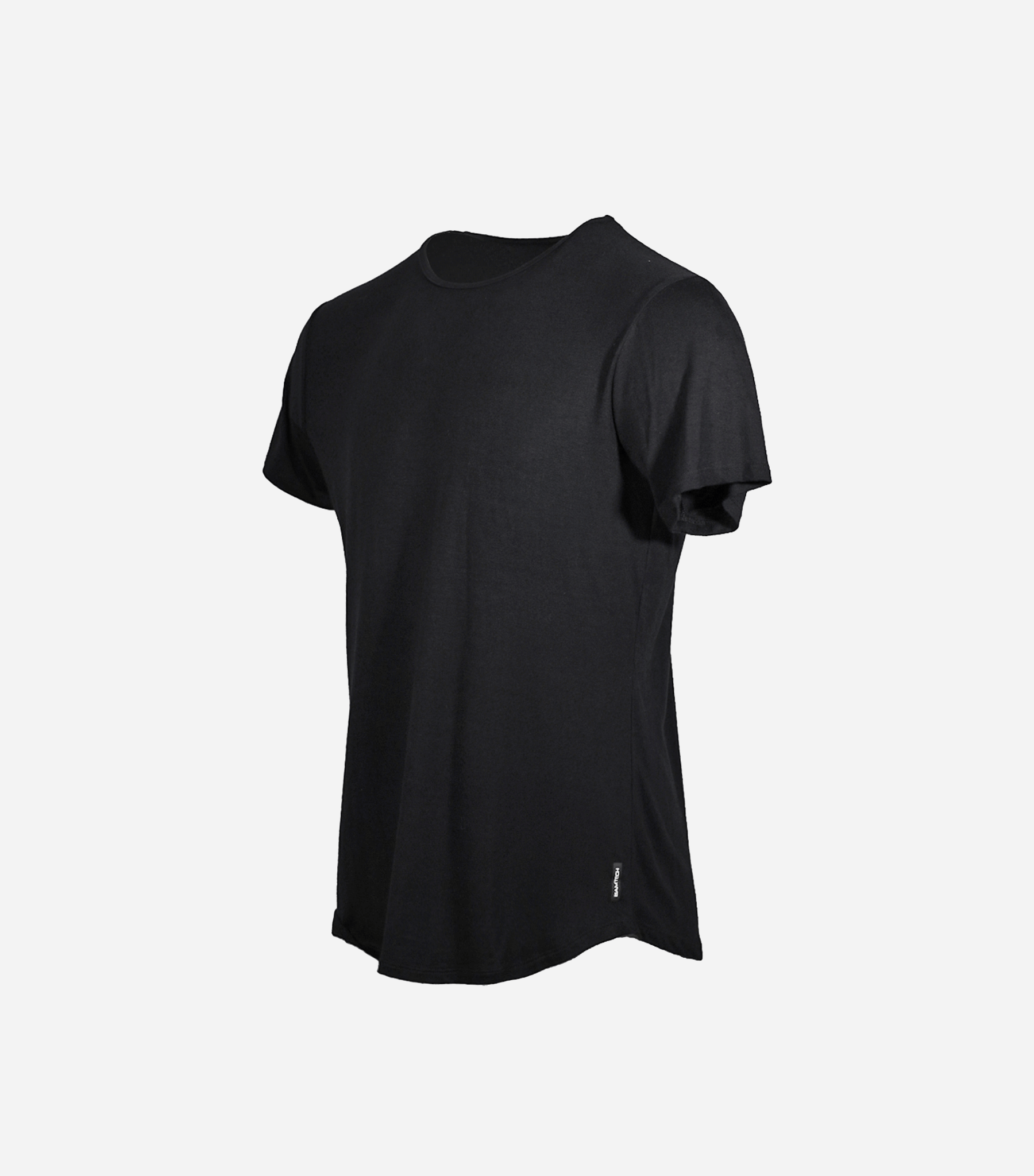 Bamboo Swift Curve-Hem T-Shirt - Heather Grey - Homeland Harvest
