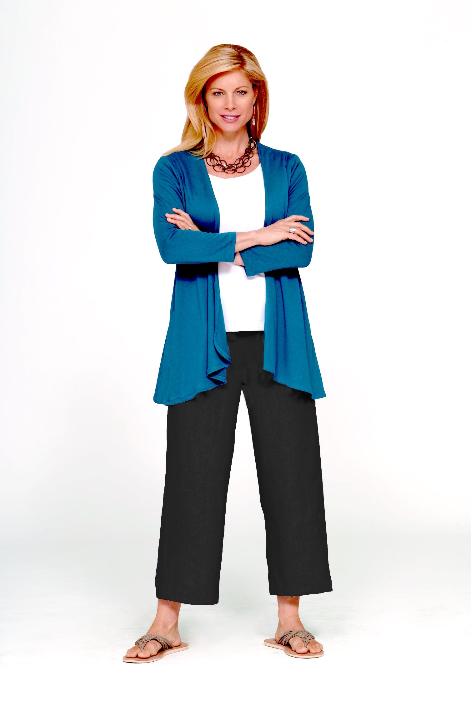 linen crop pant - Homeland Harvest