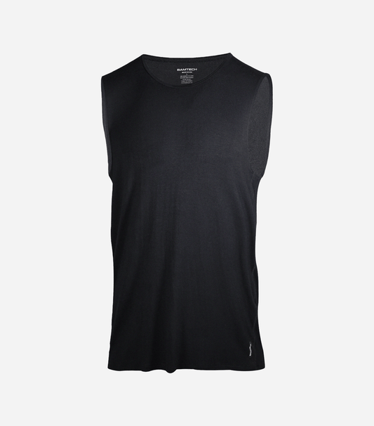Bamboo Aerotech Tank - Black - Homeland Harvest