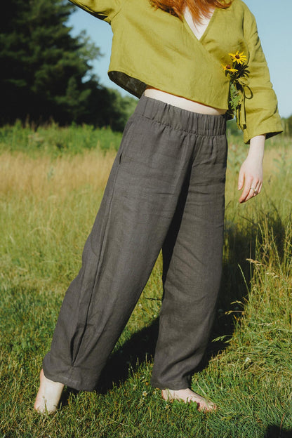 Crescent Moon Pants (Updated) in Stone