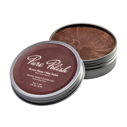 Brown Shoe Polish Paste / Wax - Homeland Harvest