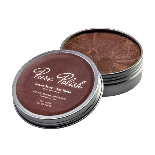 Brown Shoe Polish Paste / Wax - Homeland Harvest