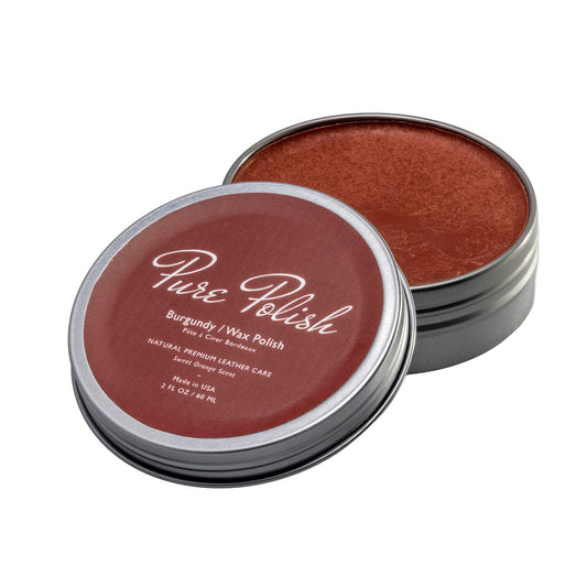 Burgundy Shoe Polish Paste / Wax - Homeland Harvest