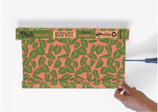 Beeswax Wrap Bulk Roll - Kalo Print - Homeland Harvest