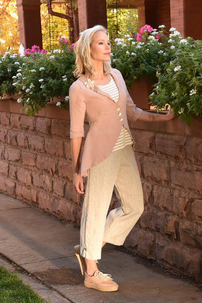 gauze button front cardigan - Homeland Harvest
