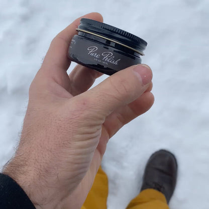 Dark Brown Leather Cream Polish - Homeland Harvest