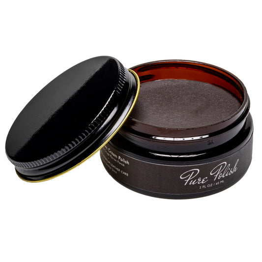 Dark Brown Leather Cream Polish - Homeland Harvest