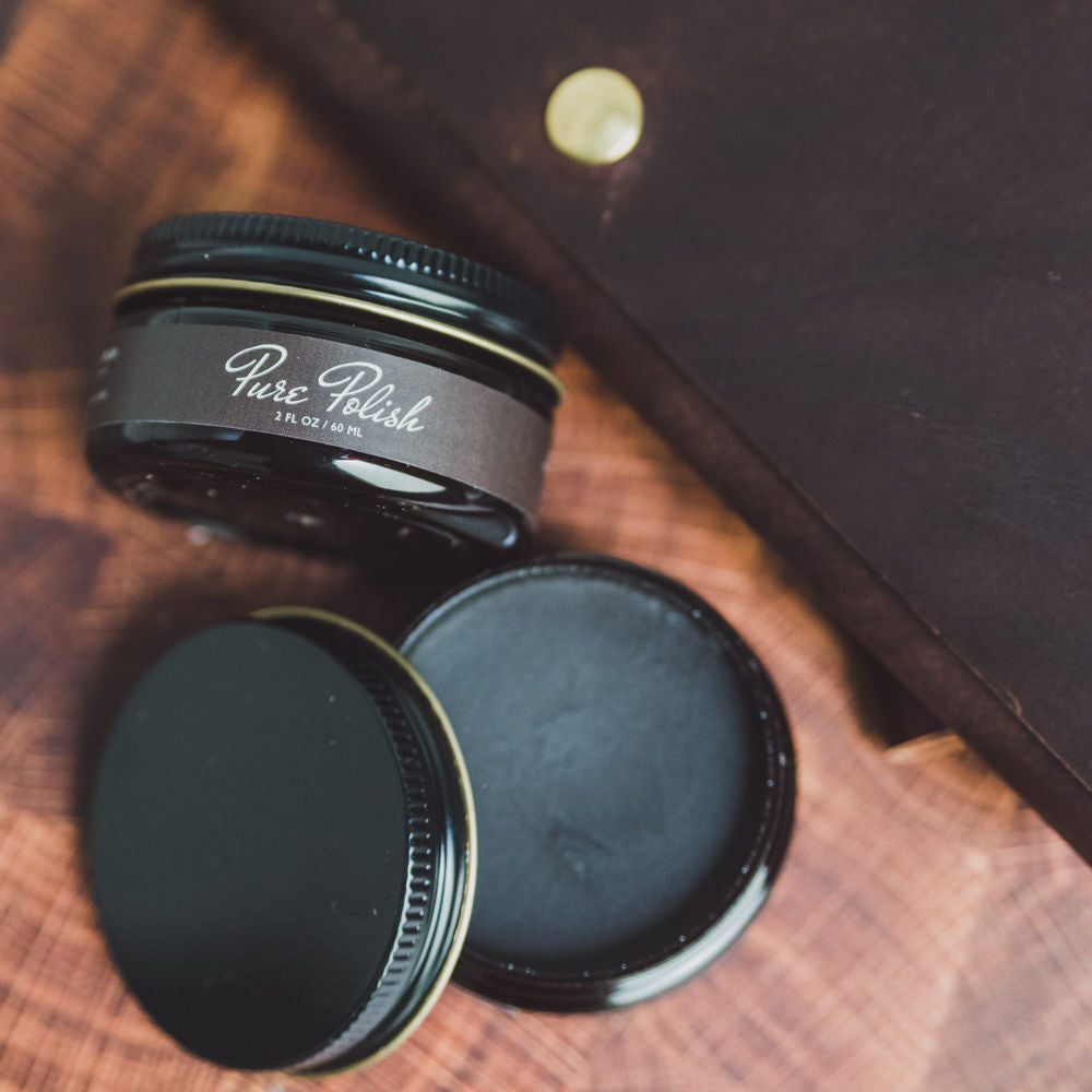 Dark Brown Leather Cream Polish - Homeland Harvest