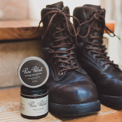 Dark Brown Shoe Polish Paste / Wax - Homeland Harvest