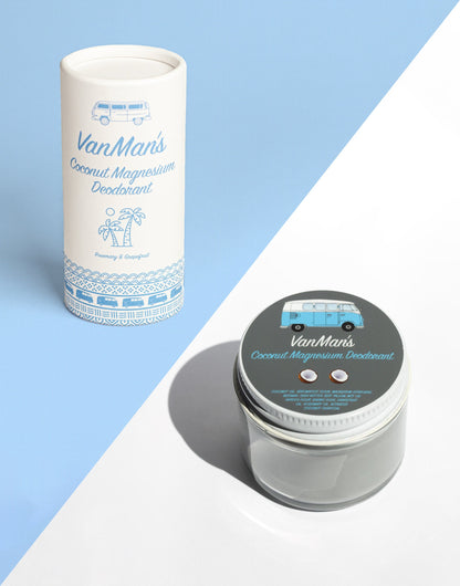VanMan's Coconut Magnesium Deodorant - 2 oz - Homeland Harvest