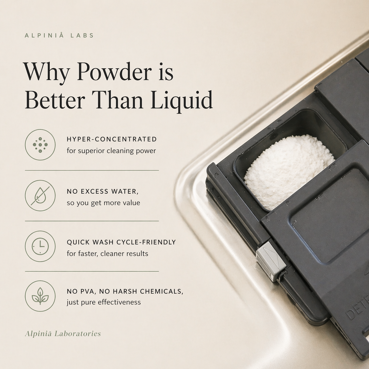 Powerful Natural Dishwasher Detergent with Bioenzymes