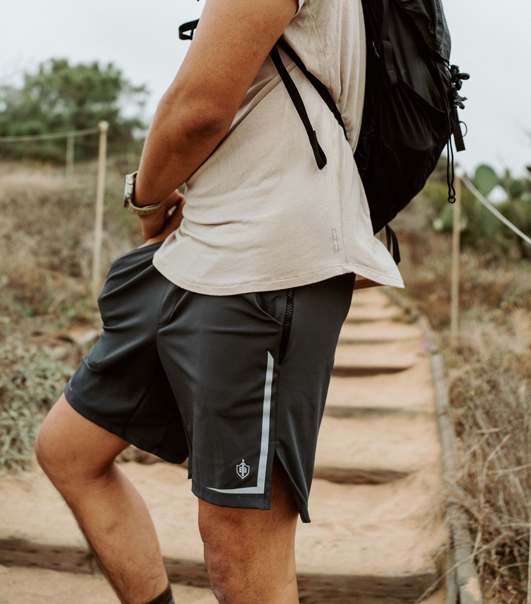 Bamboo Swift Curve-Hem T-Shirt - Heather Grey - Homeland Harvest