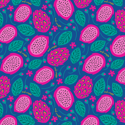 Dragonfruit Kitchen Towel Set of 2 100% Cotton - Homeland Harvest