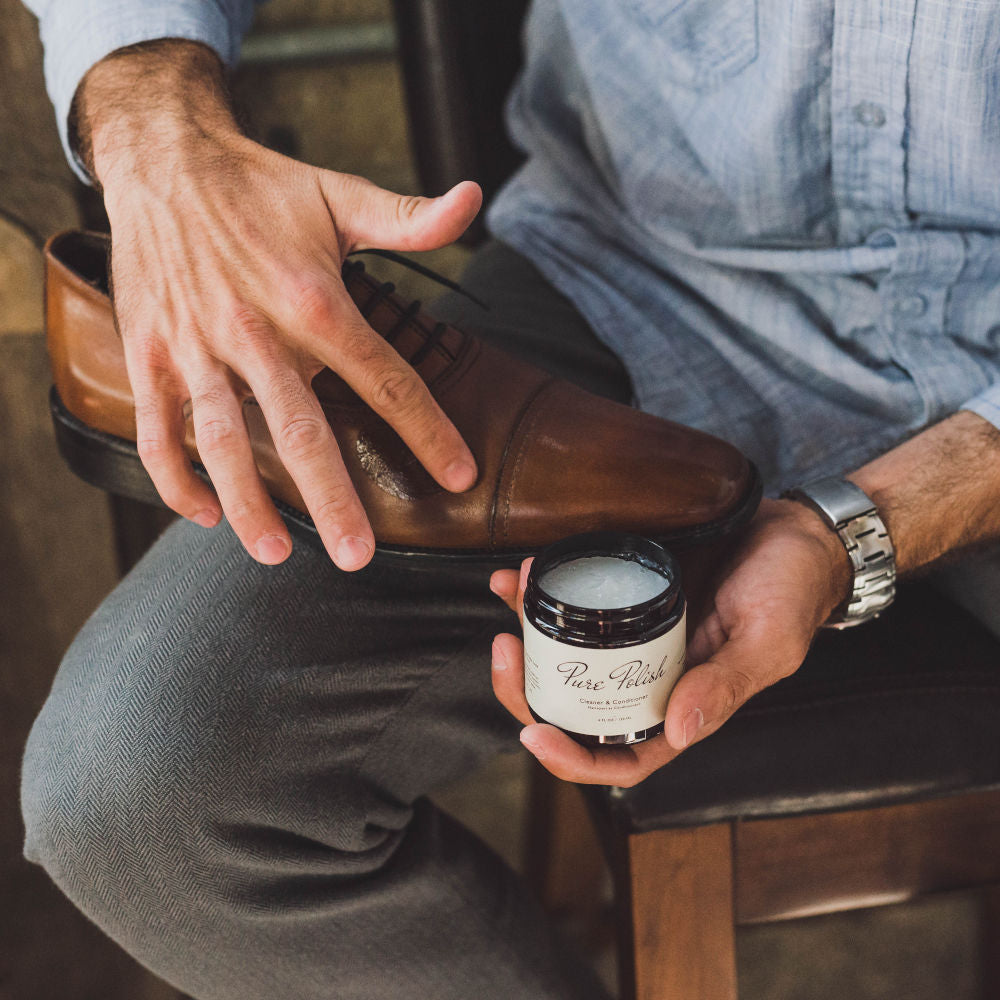 Natural Leather Cleaner and Conditioner - Homeland Harvest