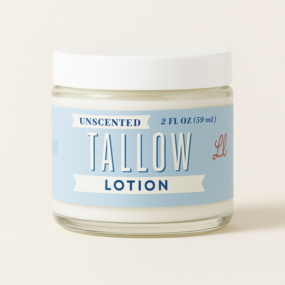 Unscented Tallow Lotion | All-Natural Beef Tallow Moisturizer