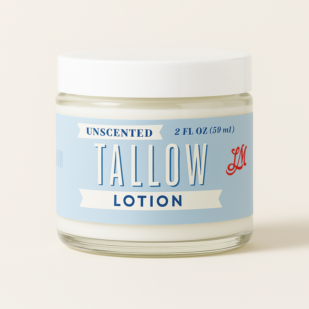 Natural Beef Tallow Skincare Collection - Lotion, Butter, Balm & Whipped