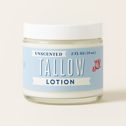 Natural Beef Tallow Skincare Collection - Lotion, Butter, Balm & Whipped