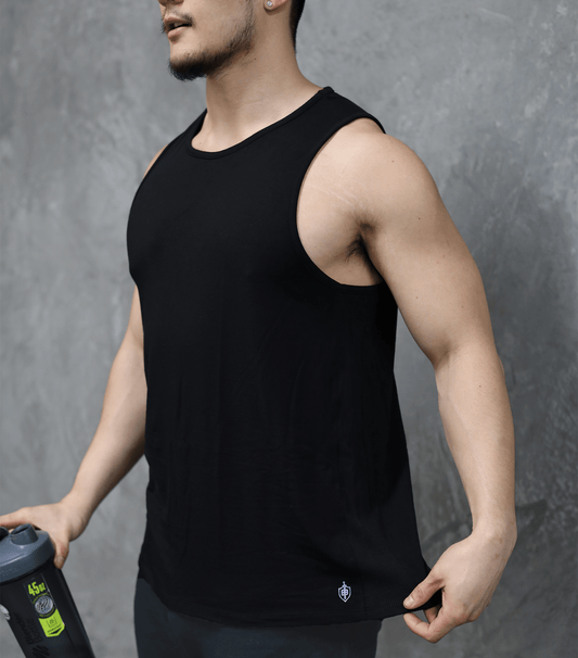 Eucalyptus Performance Tank - Black - Homeland Harvest