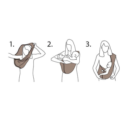 Organic Cotton Baby Carrier Black