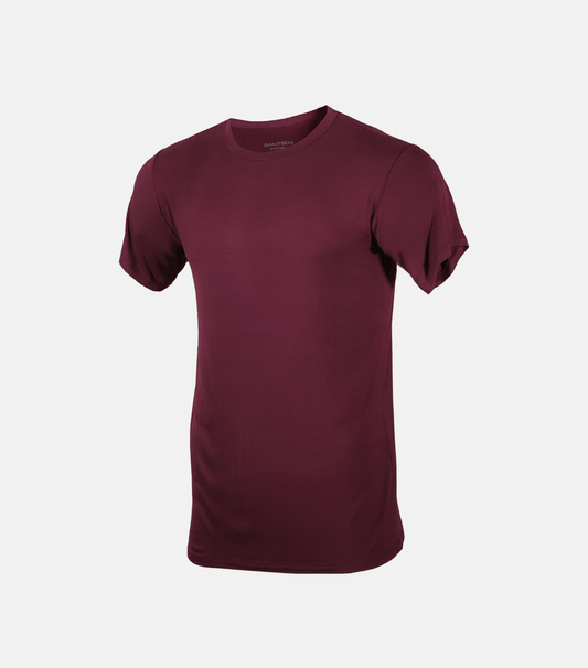 Bamboo Aerotech T-Shirt - Dark Plum - Homeland Harvest