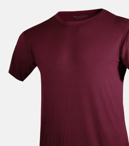 Bamboo Aerotech T-Shirt - Dark Plum - Homeland Harvest