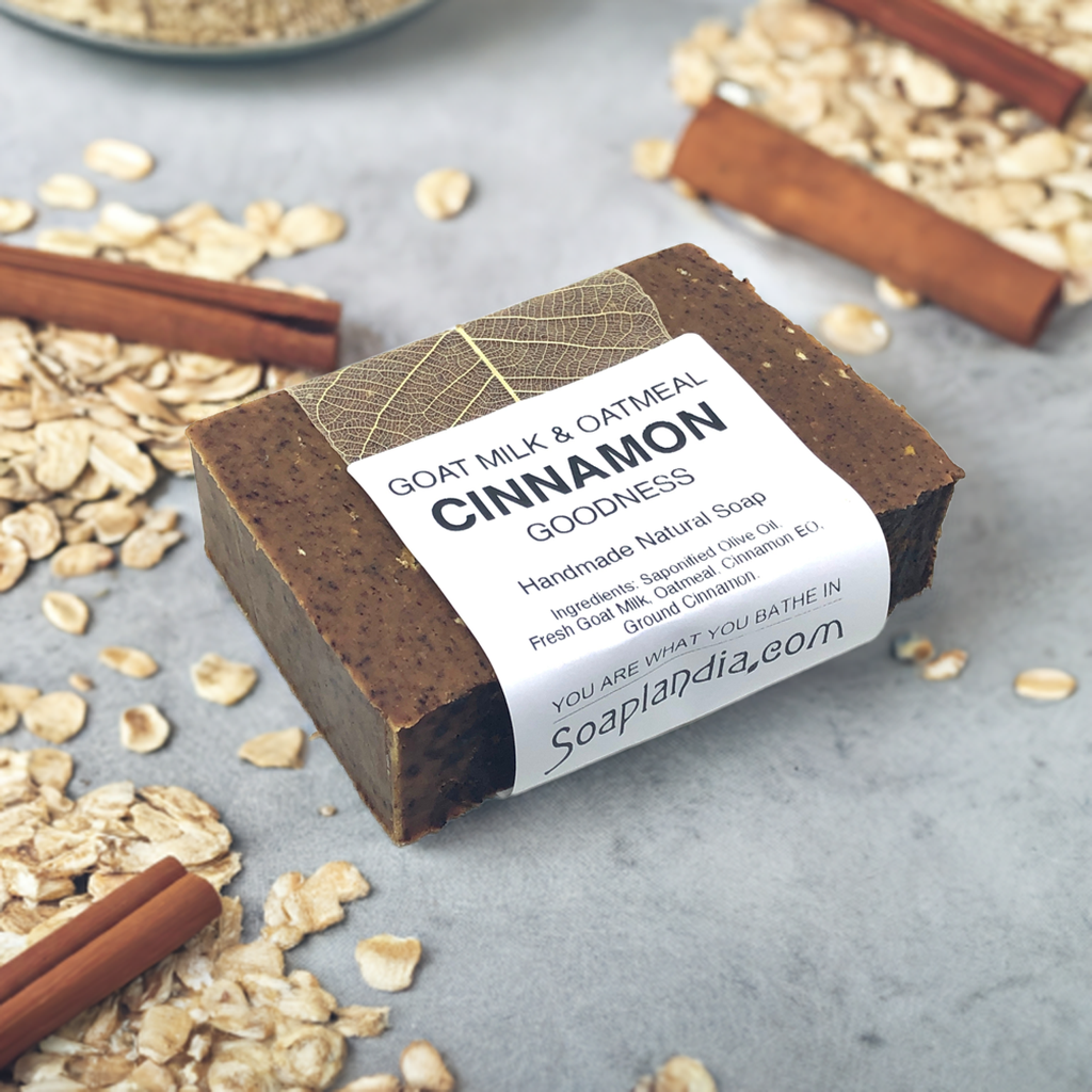Goat Milk & Oatmeal Cinnamon Goodness Soap - Homeland Harvest