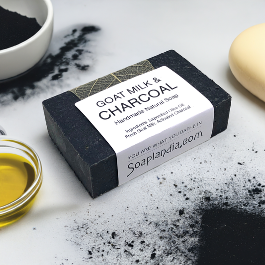 Goat Milk & Charcoal Goodness Soap, Unscented - Homeland Harvest