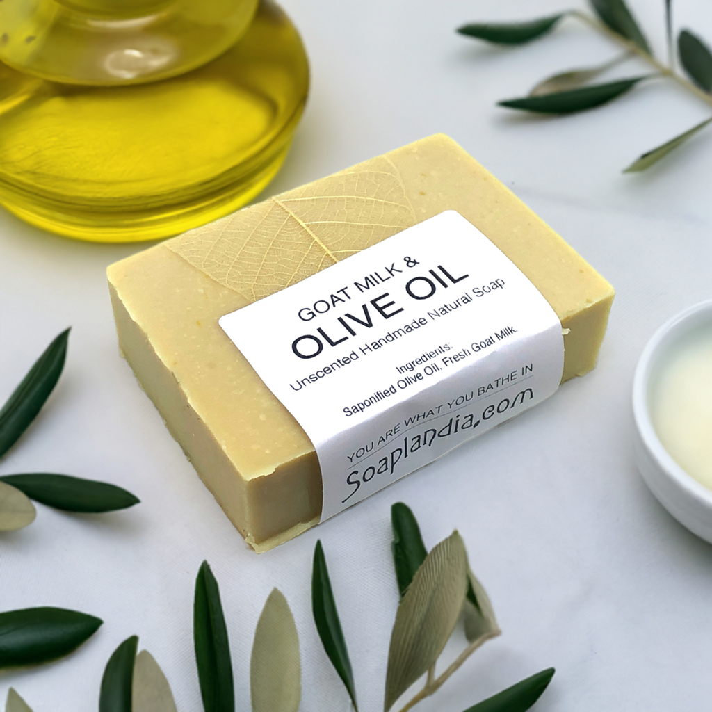 Goat Milk & Olive Oil Bar Soap, Unscented - Homeland Harvest
