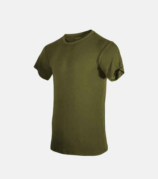 Bamboo Aerotech T-Shirt - Olive Green - Homeland Harvest
