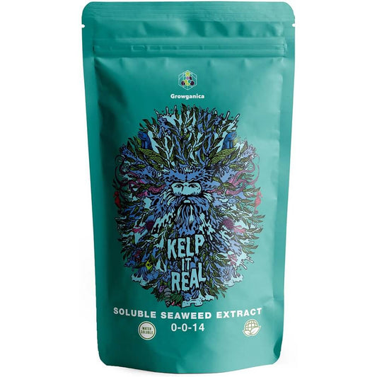 Growganica Kelp it Real Organic Soluble Seaweed 0-0-14 | Natural Plant Growth Stimulant & Fertilizer for Soil & Hydroponics - Homeland Harvest