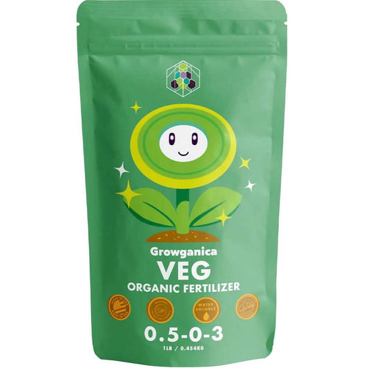 Growganica Veg Organic Living Soil Plant Food for Vigorous Growth and Lush Canopy Fertilizer - Homeland Harvest