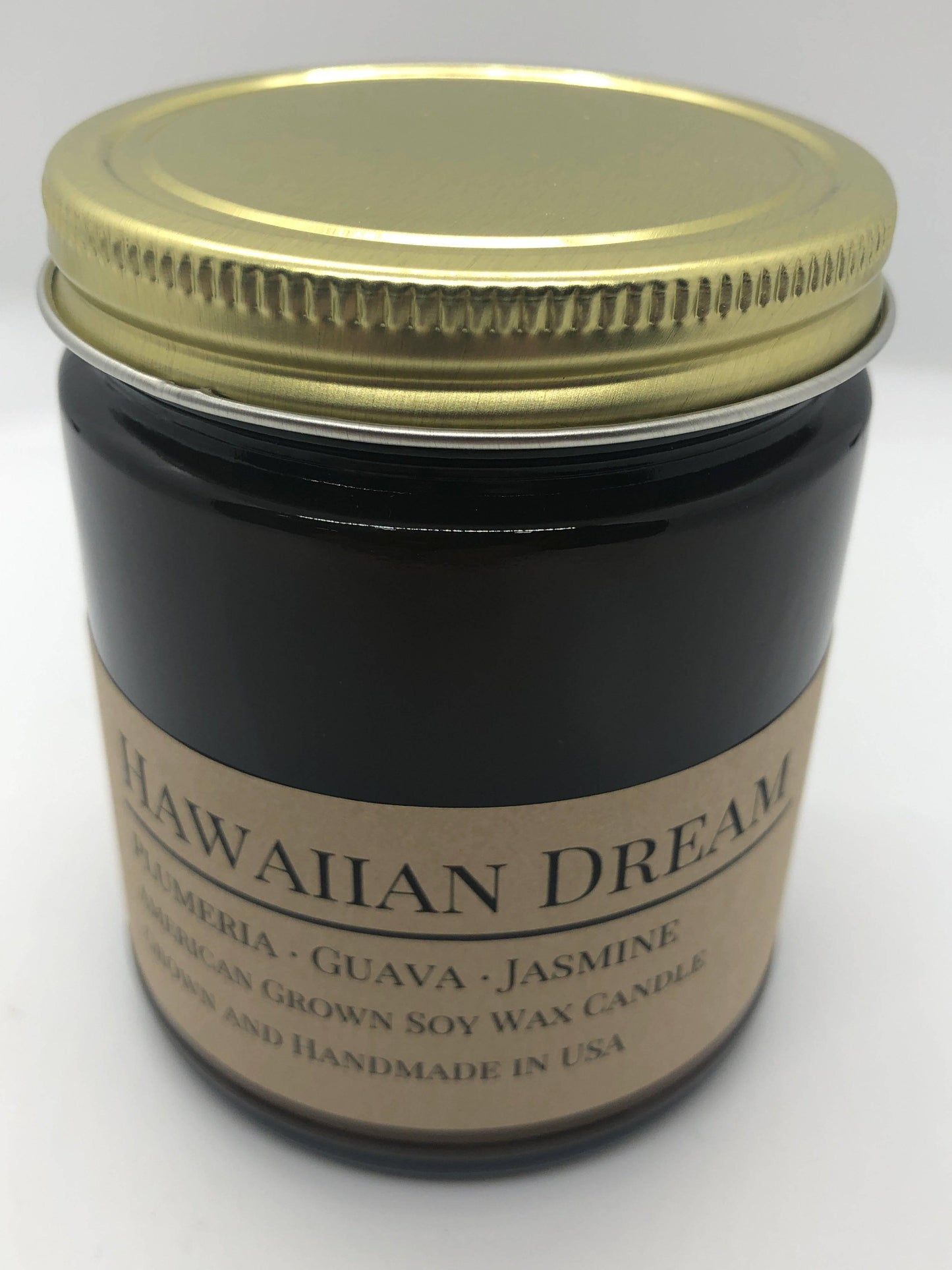 Hawaiian Dream Soy Wax Candle | 9 oz Amber Apothecary Jar